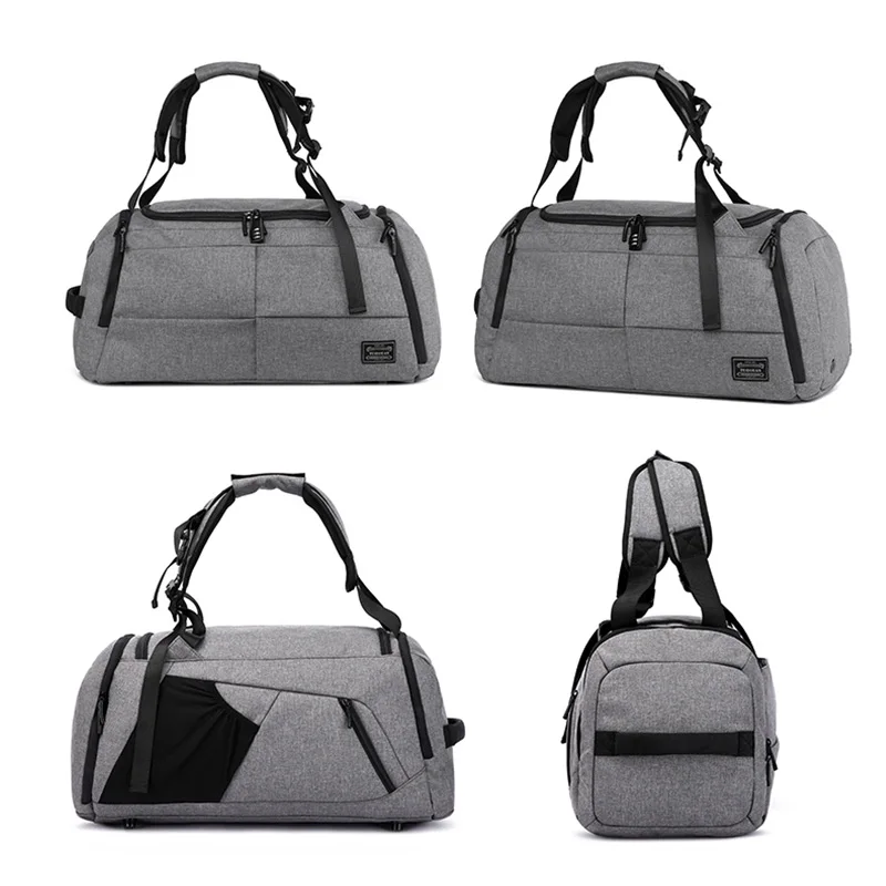 15 inchMultifunction hombres mujer bolsa de Deporte Fitness bolsas mochilas para portátiles de mano de viaje con zapatos bolsillo Yoga bolsa de deporte - 5