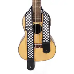 Регулируемый электрогитарный ремень черный белый плед Акустическая гитара ремень ремни укулеле бас ремни аксессуары для гитары