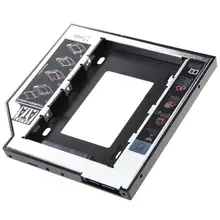 Горячий жесткий диск Bay Универсальный 2,5 2-й 9,5 мм твердотельный накопитель HD SATA жесткий диск HDD Кассетный модуль-адаптер для Cd Dvd Rom Оптический отсек