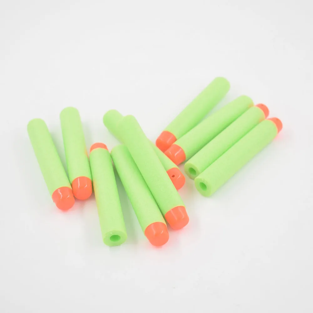 100PcsLot Soft Hollow Hole Head Foam Refill Darts Whistle Sucker Head Bullet Fit for Nerf Gun Soft Bullet Gun (21)
