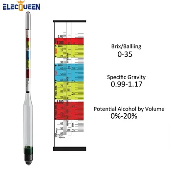 3-Scale Brewing Hydrometer 1