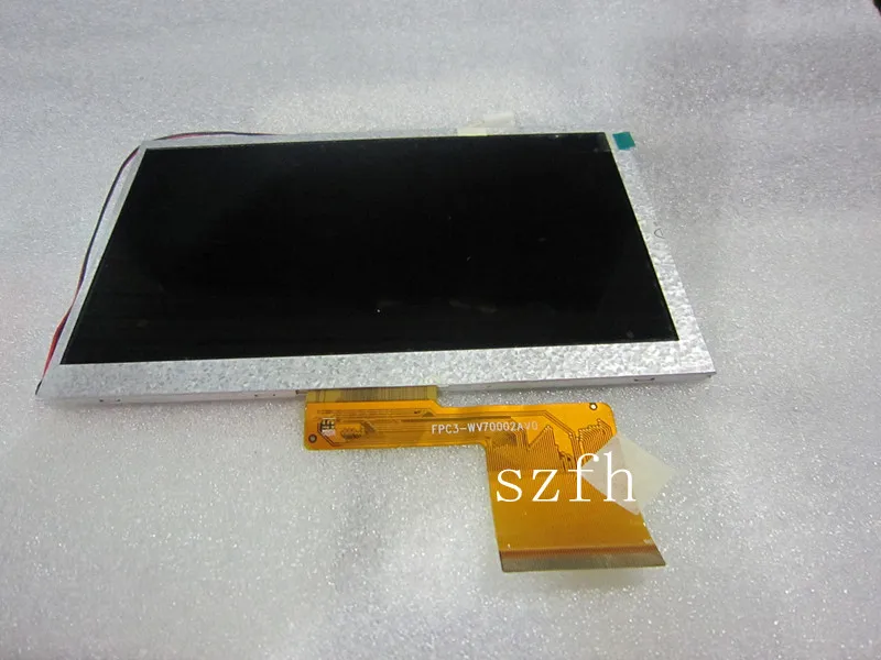 7 inch 60P LCD backlight cable number FPC3-WV70002AV0 3mm LCD module kit Free shipping