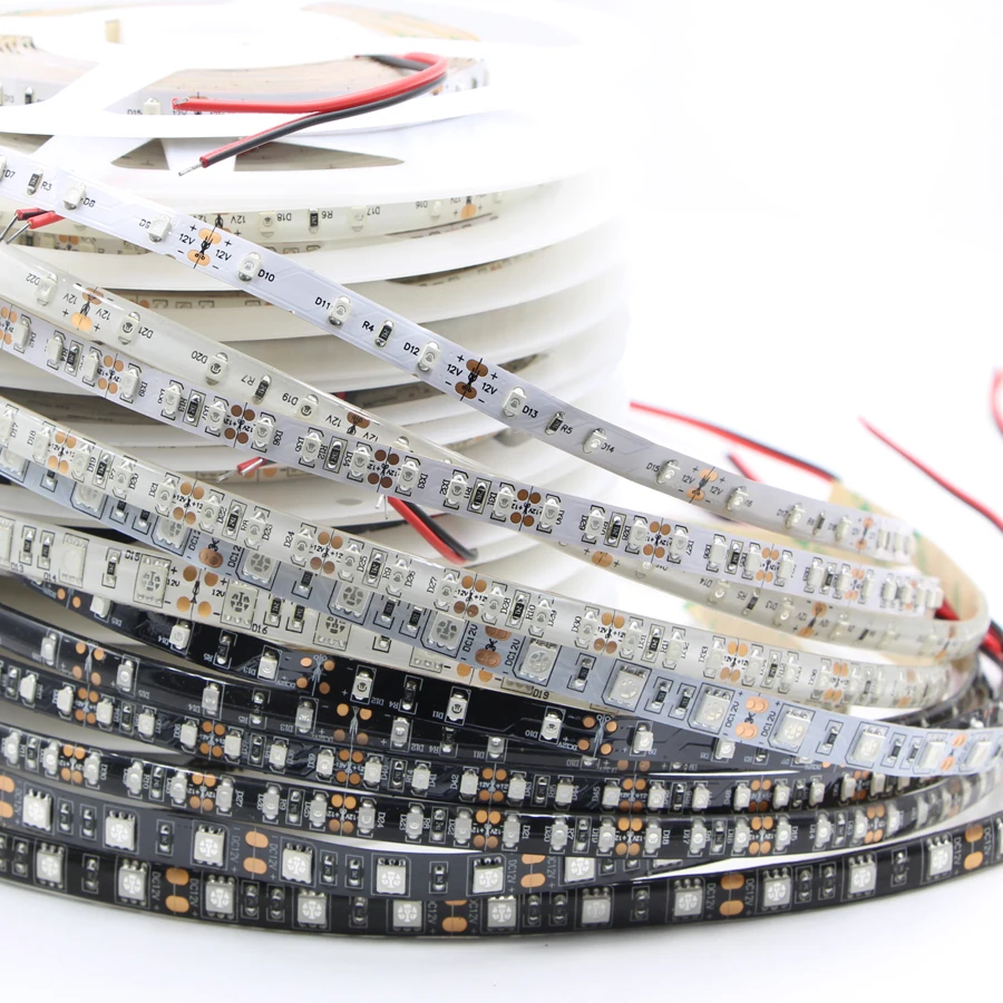 Ультрафиолетовая Светодиодная лента 5050 3528 SMD 1 м 2 5 невидимый черный светильник 395