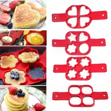 

Silicone 4 Hole Fried Cake Bread Mold Egg Pan Flip Breakfast Maker Cheese Moon Cake Mold Pastry Tools Kitchen Tools Cake