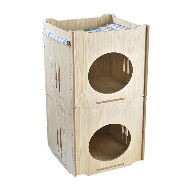 Pet Dog Cat WOOD HOUSE (9)