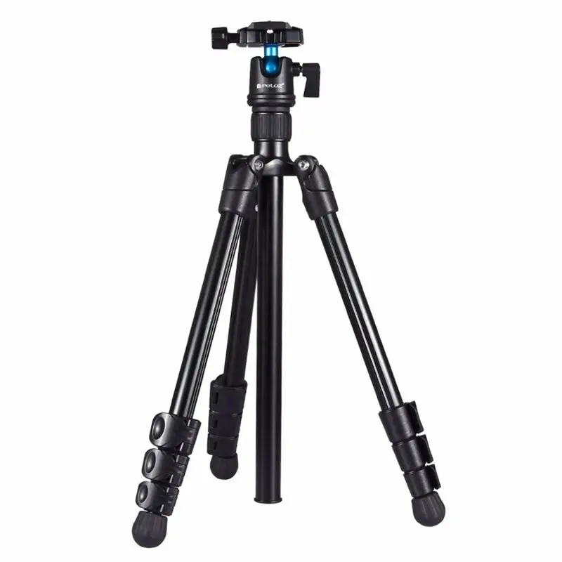 

PULUZ Foldable Camera Tripod holder 4-Section Folding Legs Metal Tripod Mount with 360 Degree Ball Head for DSLR&Digital Camer