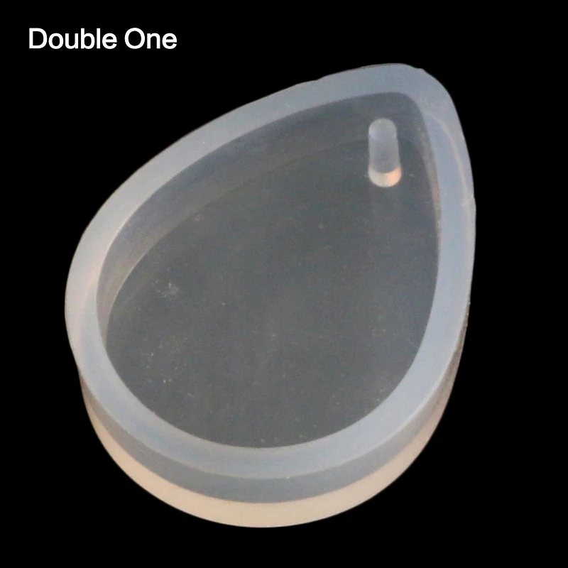 Drip Water Shape Silicone Resin Mold Jewelry Making DIY Craft White 1pc