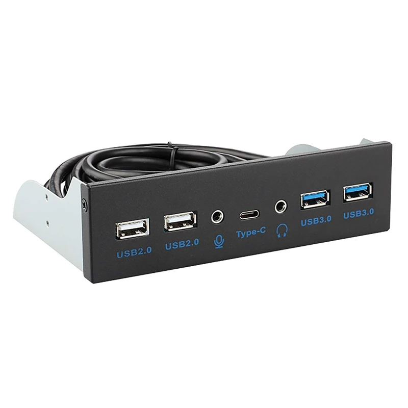 

Usb 3.1 Front Panel Hub Optical Drive 5.25-Inch Panel Computer Expansion Board with Key-A 7 Ports Support Type-C/Usb3.0/Usb2.0