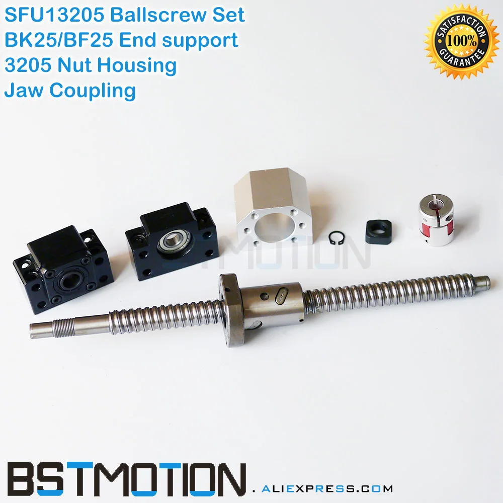 SFU3205 шариковый винт 400 500 600 700 800 900 1000 1100 1200 1300 мм + BK25 BF25 Поддержка 1400 корпус