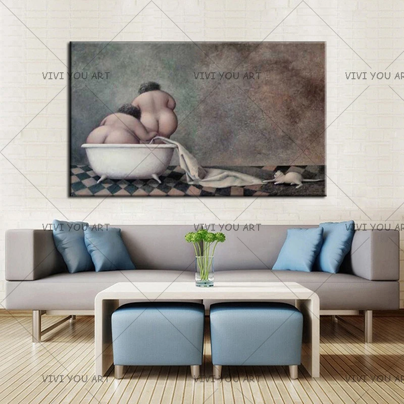 

100% Hand-painted Artwork Wall Pictures Modern Abstract Oil Painting On Canvas Living Room Home Decor Paintings Woman Painting