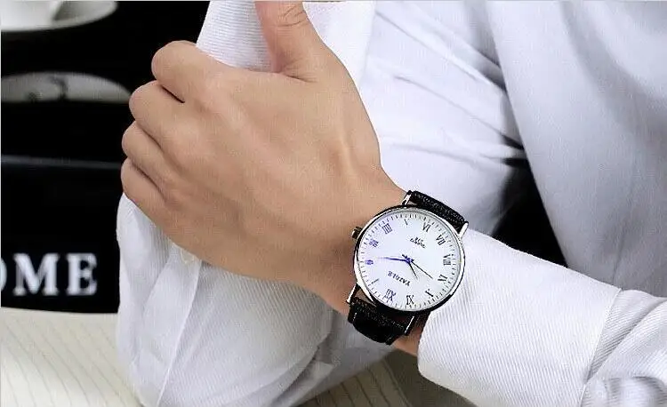 YAZOLE мужские часы, мужские часы, роскошные часы из голубого стекла, модные кожаные спортивные часы, часы, мужские часы, relojes hombre