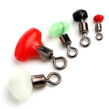 10 шт., со светящейся бусиной, поперечные Вертлюги, соединительные Аксессуары для рыбалки