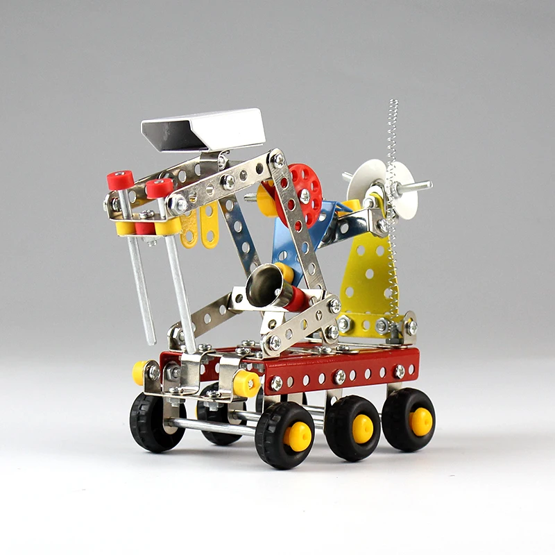 Metal Assembly Toy 189PCS Planet Exploration Vehicle Enlighten Building Blocks for Kids Children 