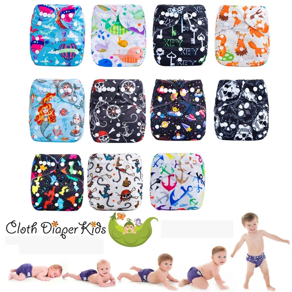 Superdry Baby Cloth Diapers Couche Lavable One Size Fits All for NB to