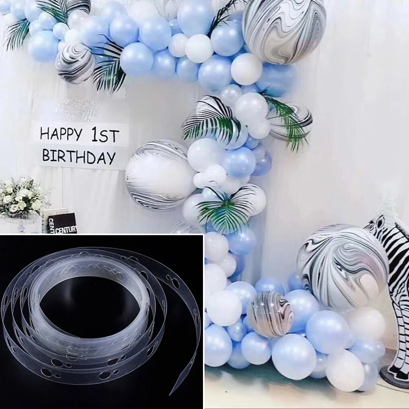 

1PC 5m DIY Latex Balloons Modeling Tool Plastic Balloon Chain 5M Balloon Tie Knob Tool Birthday Party Wedding Decoration Supplie