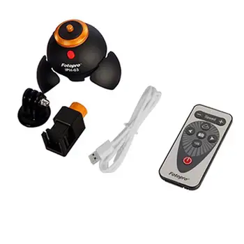 

360 Degree Rotation Panoramic Head with Bluetooth Remote Control Gimbal 1/4" Screw Tripod for Gopro for Smartphones
