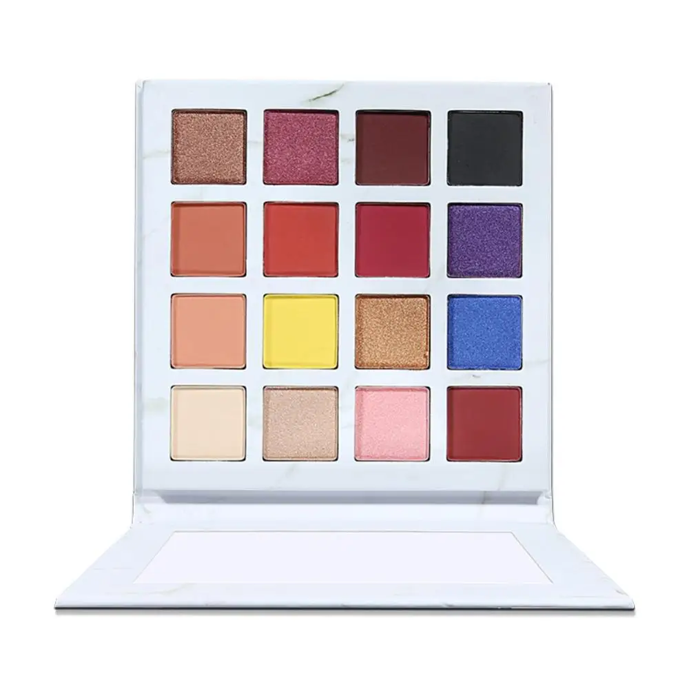 

16-color Marble Eye Shadow Palette Waterproof Smudge-roof Easy To Color Glitter Matte Eye Shadow