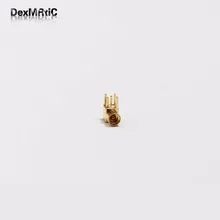 10 шт. Гнездо MMCX коаксиальный РЧ-разъем PCB крепление припоя пост под прямым углом анодированные золотом