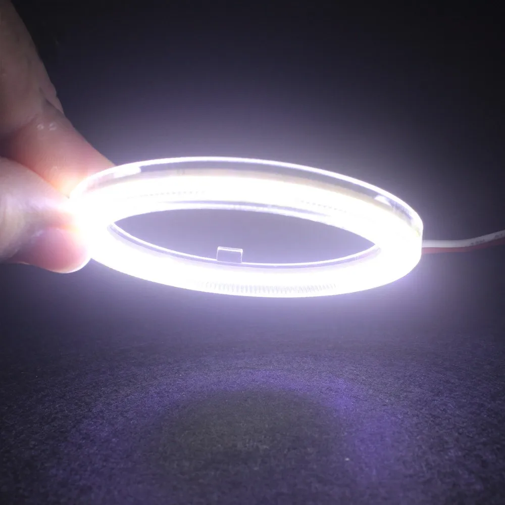 

Pair Car Halo Ring Light Angel Eye COB Chips Headlight 60/70/80/90/100/110/120mm Halo Ring LED Bulb Universal for Car Motorcycle