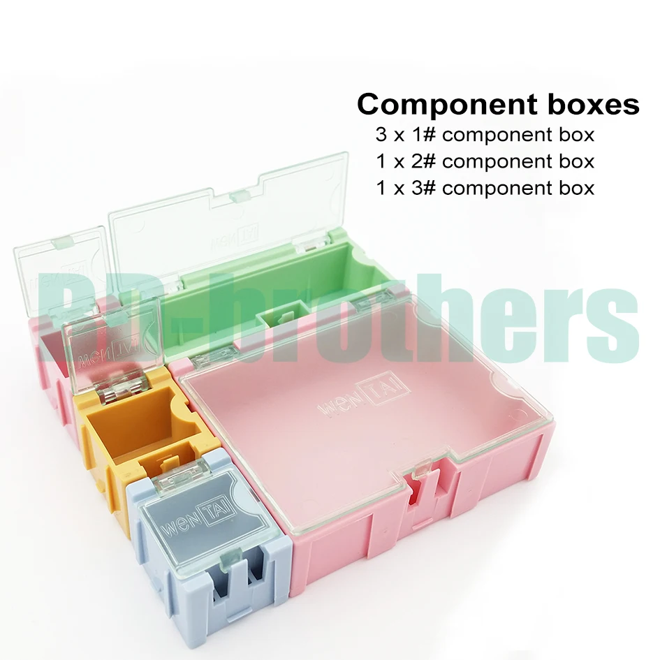 5pcs/set Component storage box IC Components Boxes SMT SMD Wen Tai (1