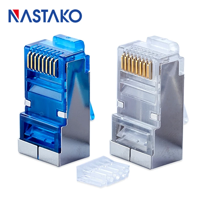 RJ45 connector Cat6 Connectors 8P8C Cat5e cat.6 metal shielded