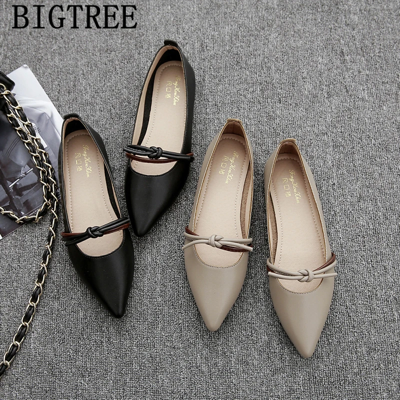 pointed toe flats vintage shoes loafers womencreepers harajuku shoes ...