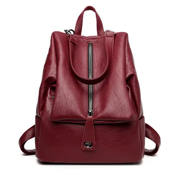 

Women Backpacks Women's Leather Backpacks Female Shoulder Bag School Bags for Teenagers Girls Mochila Travel Top-handle BackPack