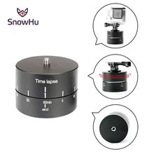 Buy SnowHu for GoPro Accessories 60min Panning Rotating Time Lapse Stabilizer 360 Degrees For Gopro Hero 7 6 5 4 for Xiaomi  GP247A Free Shipping