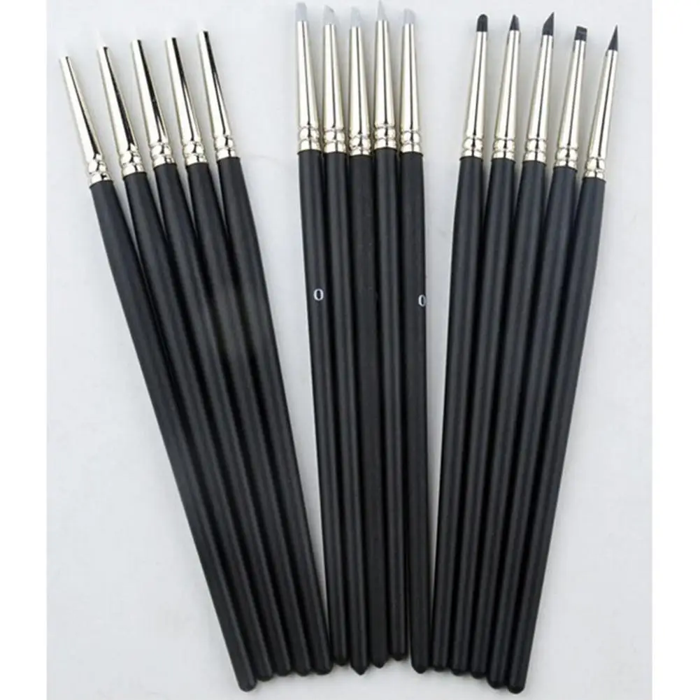 Adeeing 5 шт. мягкая силиконовая резиновая ручка для моделирования Протрите Инструменты Кисти для краски для скульптуры керамики r20