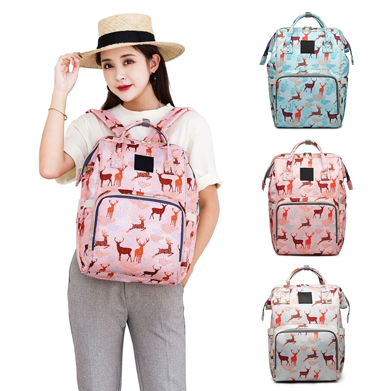 

Fashion Mummy Diaper Bag Big Maternity Mom Large Backpack Waterproof Nappy Cartoon Baby Bags For Stroller 2019