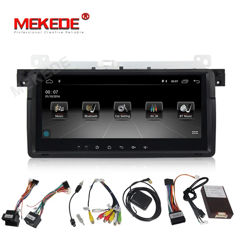 MEKEDE Android 9,1 2+ 32G 1 Din автомобильный DVD аудио радио плеер для BMW E46 M3 318/320/325/330/335 gps навигации WI-FI BT