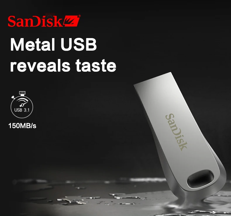 Двойной Флеш-накопитель SanDisk USB3.1 флеш-накопитель 32 ГБ флэш-накопитель 64Гб флеш-накопитель 128 ГБ U диск 256 ГБ металлическая 150 МБ/с. CZ74 для ноутбука/планшета/автомобиль/ПК