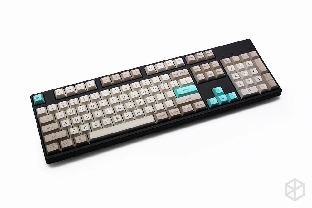 Dsa Style Keycap Set PBT пластиковый ретро бежевый для механической клавиатуры серый cyan gh60