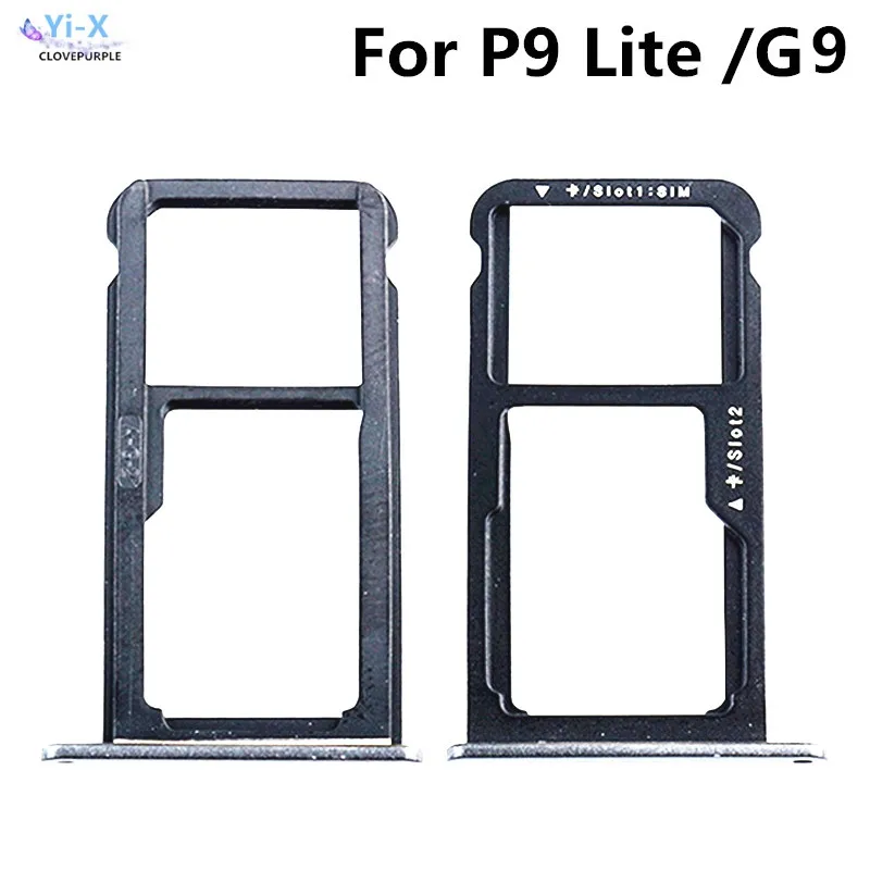 

SIM Card Slot Tray Holder Adapter Repair Parts for Huawei P9 Lite / G9