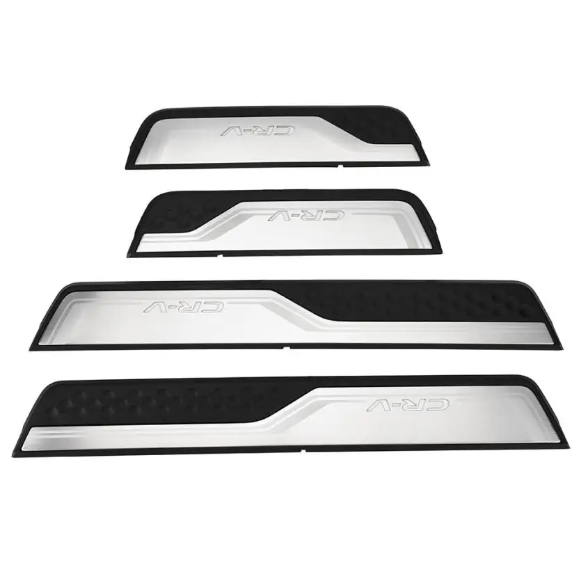 

Car Styling Car Accessories Wholesale 4 PCS Stainless Steel Door Sill Trim Protectors Guard For Honda CRV 2018 Chromium Styling
