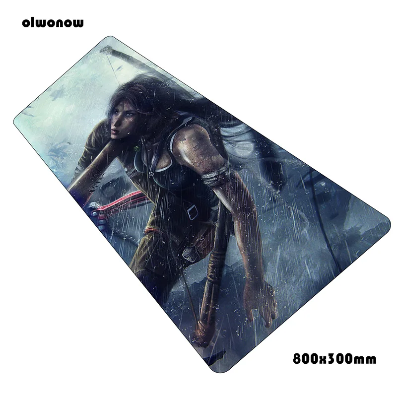 Коврик для мыши tomb raider игровой коврик 800x300x2 мм аксессуары ноутбука эргономичный |