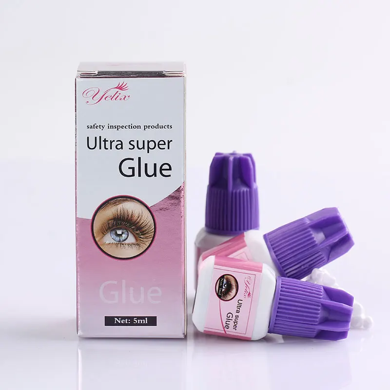 Yelix 5ml black Eyelash Glue 23 Second Fast Drying Lash Glue Eyelash
