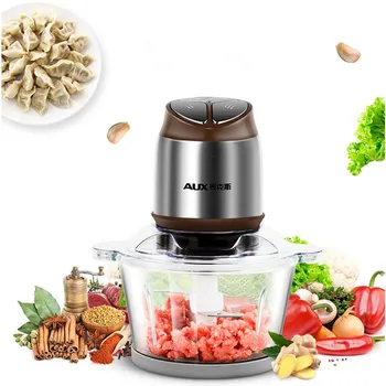 

220V AUX 200W 3 Gear Stainless Steel Electric Meat Grinder With Egg Stirring Function Meat Vegetable Mincer