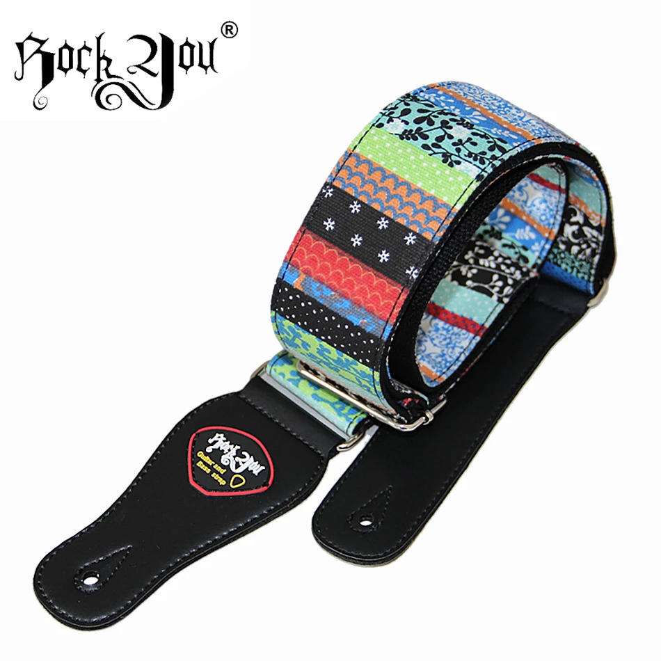 New real leather head cotton Guitar Strap acoustic guitar strap electric guitar strap length