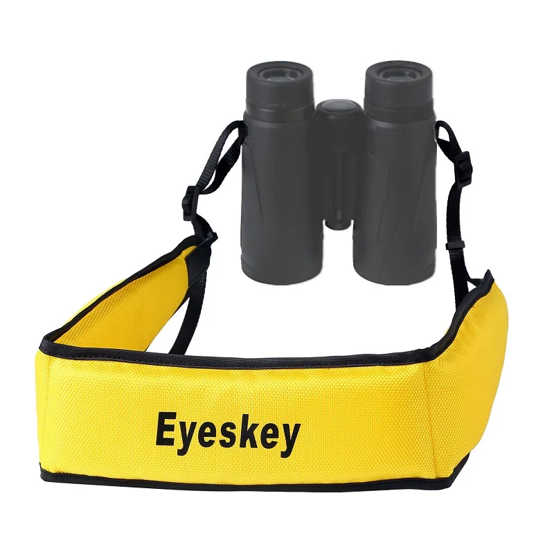 

EYESKEY Shoulder Neck Strap for Binoculars or Carema/ Shock relief belt/ Waterproof and Floatable with Yellow Warning Color