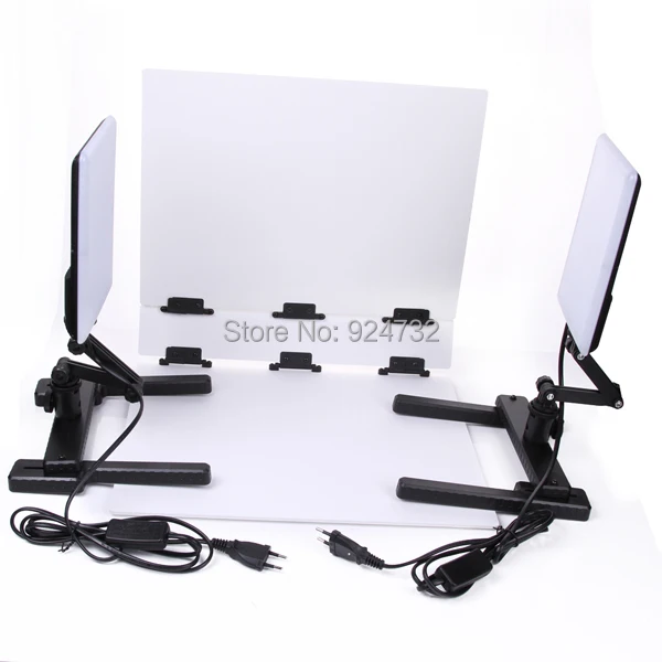 

CN-T96 5600K LED Light Lamp 18W w/ Mini Shooting Table Background Paper Kit Set