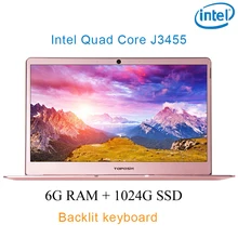 P9-05 Rose gold 6G RAM 1024G SSD Intel Celeron J3455 18 Gaming laptop notebook desktop computer with Backlit keyboard"