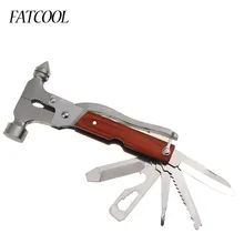 FATCOOL многофункциональный молоток безопасности многофункциональные ручные инструменты нож отвертка плоскогубцы пилы аварийные Автоматические Спасательные Инструменты