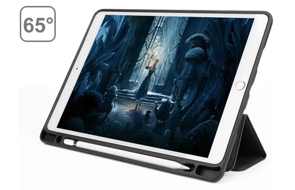 Tablets Case For iPad 5 6 8 9.7 Inch PU Leather Smart Tri-folded Protective Cover Soft Silicone Bag Edge For iPad 9.7 2018 Case-11