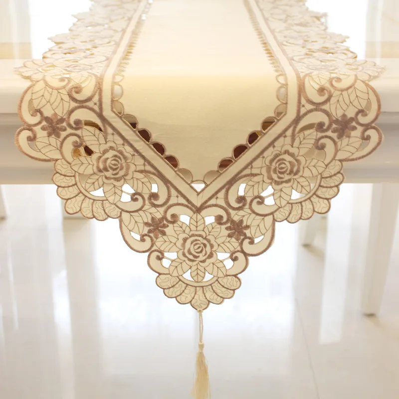 PanlongHome High-end European Embroidery Tablecloth Oval Rectangular Table Cloth Chair Cover Table Flag Tea Tablecloths PanlongHome High-end European Embroidery Tablecloth Oval Rectangular Table Cloth Chair Cover Table Flag Tea Tablecloths