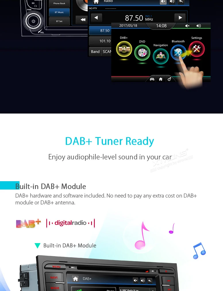 Excellent 7" DAB+ Car Radio DVD Player GPS For Audi A4 B6 A4 B7 S4 B7 S4 B6 RS4 RS4 B7 SEAT Exeo Auto 2 Din Bluetooth SD RDS Radios Stereo 4 Excellent 7" DAB+ Car Radio DVD Player GPS For Audi A4 B6 A4 B7 S4 B7 S4 B6 RS4 RS4 B7 SEAT Exeo Auto 2 Din Bluetooth SD RDS Radios Stereo 4