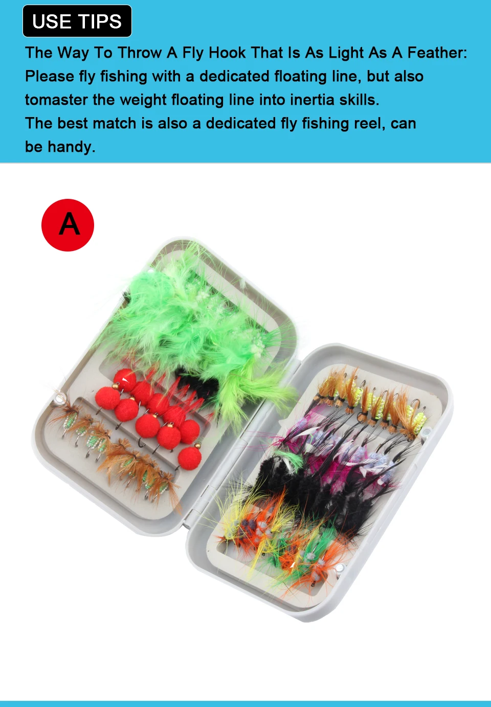 Top Brand 80Pieces Assortment Dry Flies PackSet Feather Bait Trout Salmon Fly Hooks Lures Fishing  (2)