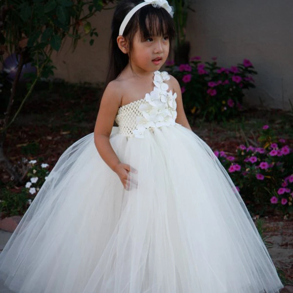 flower girl dresses purple and white