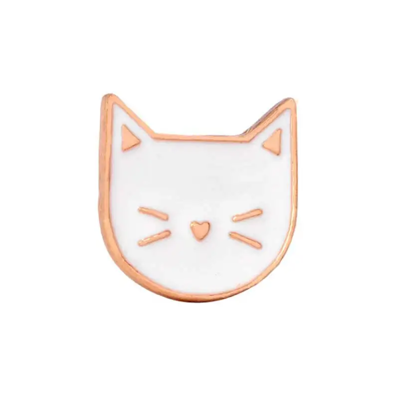 Hot Cartoon Cute Animal Cat Brooch Black White Drip Pin Badge Brooches Decorative Jewelry Style Women Gift Brooches Aliexpress