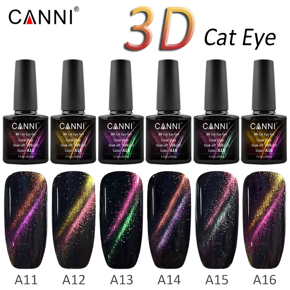 CANNI 7.3ml 3D Cat Eye Gel Polish Nail Art Hybrid Varnish Soak off UV